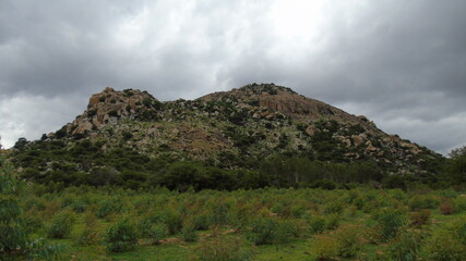 clouds over mountain