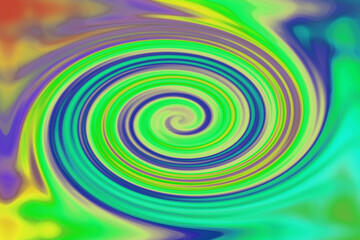 An abstract psychedelic spiral background image.