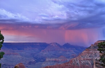 Grand Canyon Raining Sunset