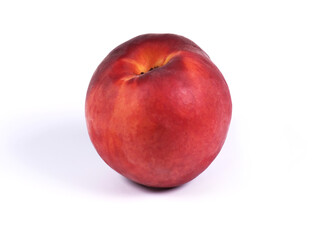 Fototapeta na wymiar red peach on white background