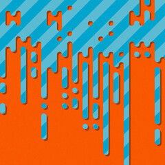 Abstract Rounded Color Lines halftone transition background illustration