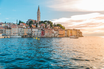 Rovinj city in Croatia at day light