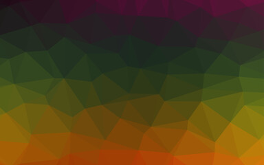 Dark Multicolor, Rainbow vector polygon abstract backdrop.