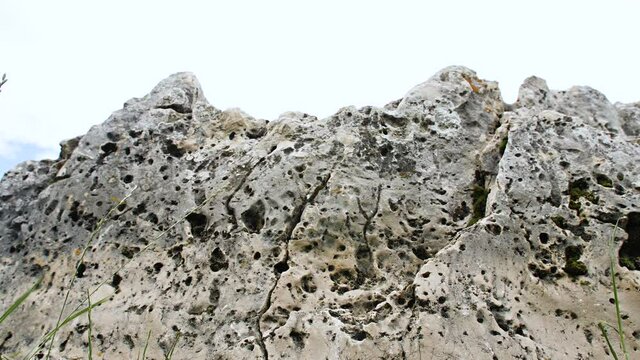 Raw gray stone texture, rock close-up.