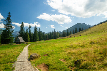 Szałas pasterski w górach. Rusinowa Polana w Tatrach   © Piotr Szpakowski