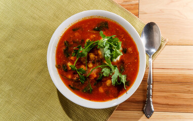 Chickpea Lamb Shawarma Soup