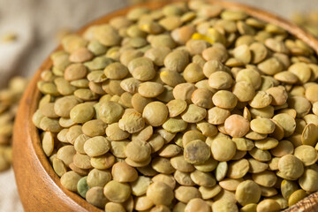 Dry Green Organic Lentils