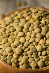 Dry Green Organic Lentils