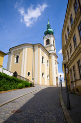 Fototapeta na wymiar Main church of Trutnov, Czech Republic