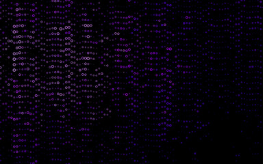 Light Purple vector background with bubbles.