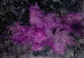 abstract purple background with stars