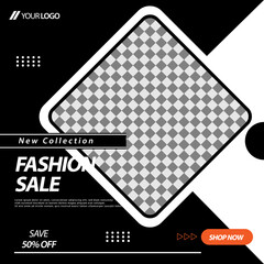 Layout square social media banner design template easy to editable and ready to print