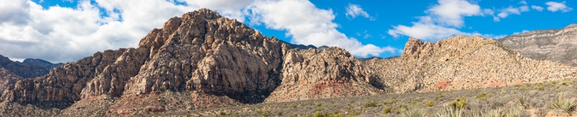 Panoramic view of Red Rock Canyon, near Las Vegas, Nevada, USA