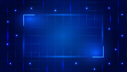 Abstract blue Technology background Vector, futuristic electronic circuit technology background
