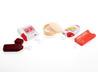 Low Sugar against White Background