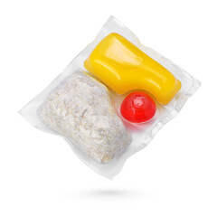 Laundry detergent pod isolated on white