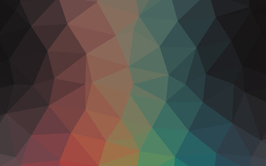 Obraz premium Dark Multicolor, Rainbow vector abstract mosaic background.