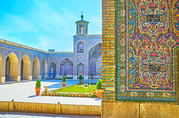 The Pink (Nasir Ol-Molk) Mosque of Shiraz, Iran