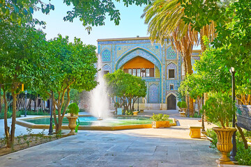 In garden of Madraseh-ye Khan, Shiraz, Iran