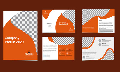 template layout design with cover page for company profile, annual report, brochures, flyers, presentations, leaflet, magazine, book .and a4 size scale for editable.