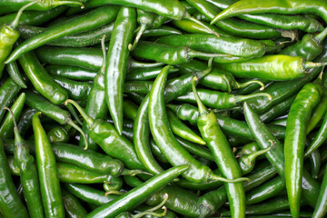 green chili peppers for food texture