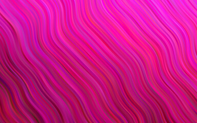 Light Pink vector pattern with bubble shapes.