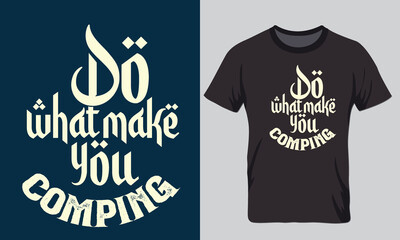 castom typography hunting t shirt design 