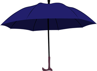 purple umbrella on white background