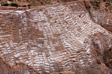 Maras Salt Mines, Salinas near Tarabamba in Peru