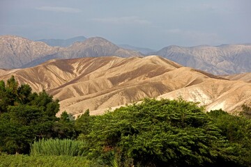 Andeas Cordillera's Landscape near Cuzco in Peru