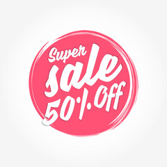 Super Sale 50% Off Label