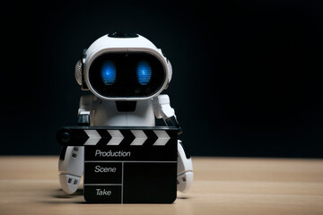 image of robot clapper board 