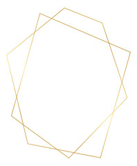 frame made of golden ribbon