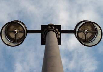 Street lantern without lamps Against the Sky