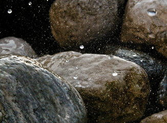Waterdrops on Stones