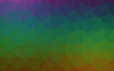 Obraz premium Dark Multicolor, Rainbow vector triangle mosaic texture.