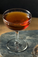 Refreshing Boozy Rye Brooklyn Cocktail