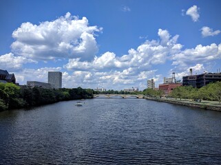 Obraz premium Overview of Charles River in Boston, Massachusetts - July 2016