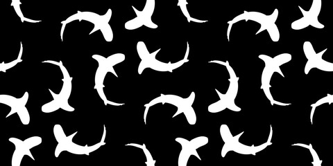 Tiger Shark Seamless Pattern 05