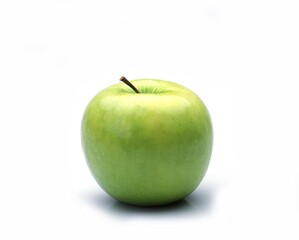 Granny Smith Apple, malus domestica, Fruit against White Background