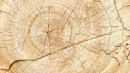 Naklejka premium wood background, saw cut tree trunk
