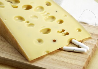 Emmental, Swiss Cheese made from Cow's Milk