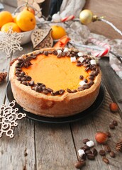 coffee beans pumpkin cheesecake