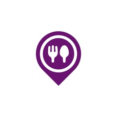 restaurant & map logo