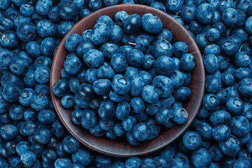 Fresh blueberry background.
