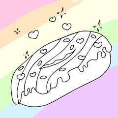 Vector collection of LGBTQ community symbols with pride flags, rainbow colored. Hand written pride, love, peace lettering with rainbow. Gay parade slogan drawn by lines. LGBT 