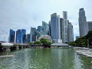 Skyline of Singapore Central Business District