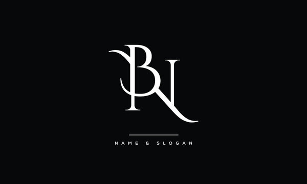 BN ,NB ,B ,N  Abstract Letters Logo Monogram