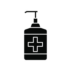The best Hand Soap Sanitizer Icon Vector Illustration Logo Template