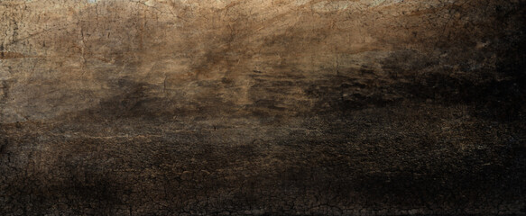 Grey background texture in old vintage paper design with black border, old antique metal background illustration in earthy coffee color